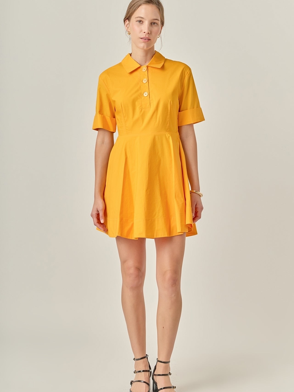 NWT ENGLISH FACTORY Orange Cotton Shirt Dress